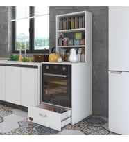 Kenzlife ankastre fırın dolabı aybirgen byz 165*60*56 mutfak çekmeceli