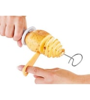 Spiral Patates Dilimleyici Aparat Çubukta Patates Cips Yapma