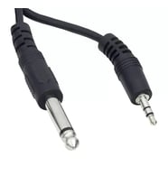 3.5 Mm Stereo Erkek-6.3 Mm Mono Erkek 1 Metre Ara Kablo
