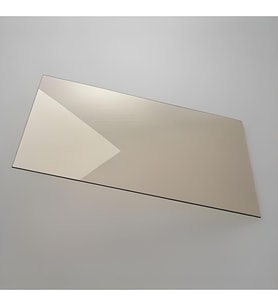 Dorello 9,5 x 30 cm Yüksek Isıya Dayanıklı Şömine Kuzine Kamp Soba Camı 4 mm – Seramik Cam (Bal Rengi - Şeffaf)
