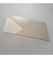 Dorello 9,5 x 30 cm Yüksek Isıya Dayanıklı Şömine Kuzine Kamp Soba Camı 4 mm – Seramik Cam (Bal Rengi - Şeffaf)