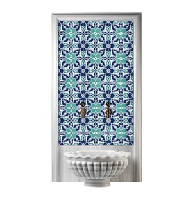 Armada Çini 60x100 Cm Ac 80 Selçuklu Serigraf Türk Hamamı Pano