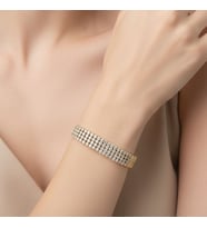 STİL İNCİSİ/XUPING JEWELRY MARGARİTA ZİRKON TAŞLI BİLEKLİK (Altın Rengi)