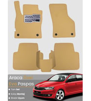 SKODA FABİA 3 (2014-2021) Uyumlu EVA Paspas Tam Set–Oto Paspas,Araca Özel,Kolay Montaj