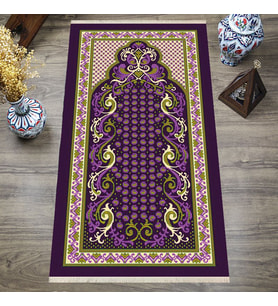 Dijital Baskılı, Yıkanabilir, Yumuşak Dokulu Çocuk ve Yetişkin SECCADE 65x115 cm  S-DOT-S-004