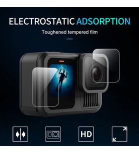 Ayex Telesin S6-FLM-08-TGP Temperli Cam Lens ve Ekran Koruyucu Seti – GoPro HERO13 ile Uyumlu