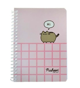 Keskin Color Pusheen A6 80 Yaprak Çizgili Spiralli Bloknot Not Defteri Lisanslı - 3 adet