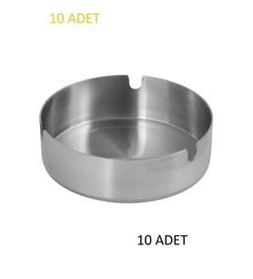 Paslanmaz Çelik Küllük, 10 adet, 10 cm, şık ve dayanıklı ürün