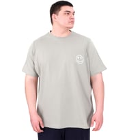 Mode XL Büyük Beden Erkek T-Shirt Bisiklet Yaka GREAT U25024 Çağla