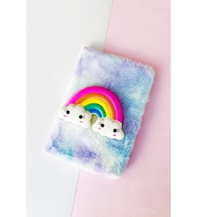 Çılgıntrend Renkli Gökkuşağı Squishyli Peluş Defter