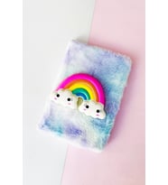 Çılgıntrend Renkli Gökkuşağı Squishyli Peluş Defter