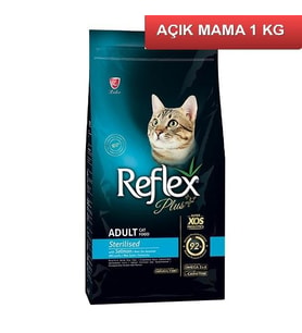 Reflex Plus Sterilised Somonlu Kısır Kedi Maması 1 Kg AÇIK (Kahverengi)