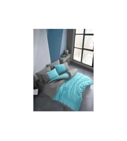 Kingsize Poplin Nevresim Diamond Turkuaz