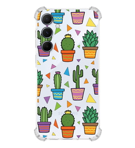 PrintiFy Samsung Galaxy A55 Uyumlu Water Color 4 Baskılı Şeffaf Köşe Korumalı Antişok Kılıf