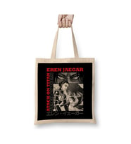 Attack On Titan Eren Jaegar Bez Çanta Uzun Saplı Alışveriş Çantası Plaj Çantası (Beyaz)
