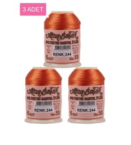 3 Adet Altınbaşak Oya ve Dantel İpi 20 gr - Royaleks - No: 244