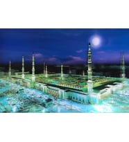 5D Elmas Boyama Ekstra Çözünürlüğe Sahip Medine Resmi Tablosu 40x60 cm
