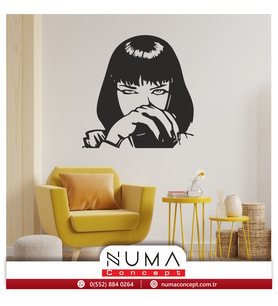 Numa Concept PULP FICTION V.1 MDF TABLO-Duvar Dekoru (Siyah)