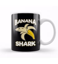 Banana Shark Adorable Half Banana Half Shark Kupa Bardak Porselen