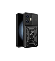 Northcity Realme C55 Kılıf Pars Lens Yüzüklü Silikon - Siyah