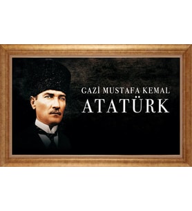 ALTIN ÇERÇEVELİ PASPARTULU TABLO CR1244