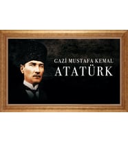 ALTIN ÇERÇEVELİ PASPARTULU TABLO CR1244