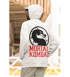 Mortal Kombat Baskılı Unisex Oversize Anime Hoodie