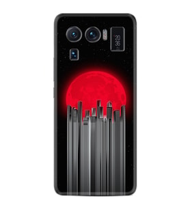 Xiaomi Mi 11 Ultra Kılıf Silikon Desen Özel Seri Red City 1707