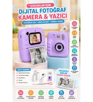 Dijital Fotoğraf Makineleri Çocuk Termal Resim Baskılı Yazıcı Kamera Video