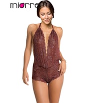 Dantelli Göğüs ve Sırt Dekolteli Babydoll (Bordo)