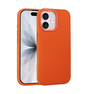 iPhone 17 Kılıf M-Safe Şarj Özellikli Kumaş Tasarımlı Miami Sert PC Kılıf
