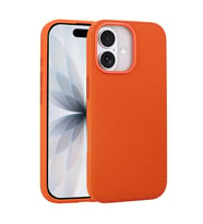 iPhone 17 Kılıf M-Safe Şarj Özellikli Kumaş Tasarımlı Miami Sert PC Kılıf