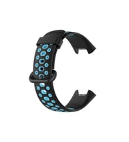Mey İthalat® Redmi Watch 2 Spor Delikli Kordon - Siyah-Mavi