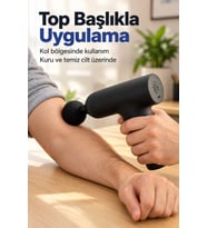 Lexroo Şarjlı Masaj Aleti Altı Toplu Başlık ve Değiştirilebilir Uçlar