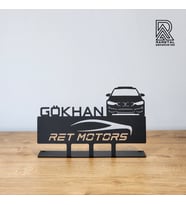 Otomotiv Galerici Araba Metal İsimlik - Kişiye Özel İsimlik - İsme Özel Metal İsimlik - Galericilere Özel İsimlik