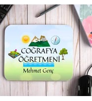 Coğrafya Öğretmenine Hediye İsimli Mouse Pad (STD)