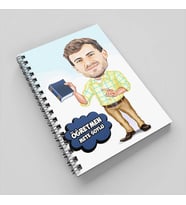 Hırslı Öğretmenim Karikatürlü Defter