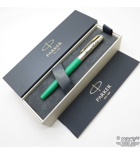 Parker Jotter Original Yeşil GT Dolma Kalem  İsme Özel Kalem  Hediyelik Kalem