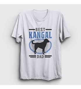 Presmono Unisex Beyaz Kangal Babası Dad Dog Hediye T-Shirt 538763tt