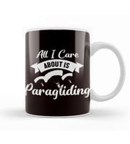 Paragliding Paraglider Skydiving Flying Parachute Skydiver Kupa Bardak Porselen