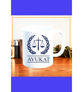 Avukat  baskılı kupa bardak