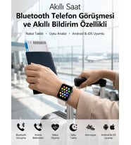 Dokunmatik Ekranı, Bluetooth Görüşme Desteği Ve Akıllı Bildirim Özellikleriyle Teknolojiyi Bileğiniz