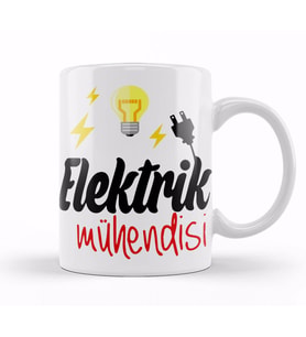 Elektirk Mühendisi Kupa Bardak Porselen