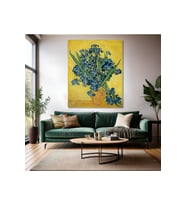 Van Gogh Kanvas Tablo Kanvas Duvar Tablosu Empresyonizm Tablo Irises