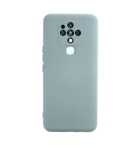 Tecno Camon 16 Kılıf Nano içi Kadife Silikon - Buz Mavisi