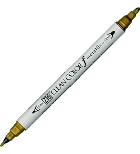 Zig Clean Color f Çift Uçlu Kalem 101 Metallic Gold 