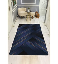 Modern Desenli Dijital Baskı Kaymaz Taban Halı H0182