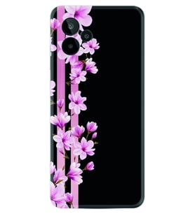 General Mobile GM 24 Pro Kılıf Resimli Desenli Baskılı Silikon Pink Flowers 3 1393