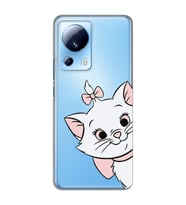 Xiaomi Mi 13 Lite Uyumlu Marie Kedicik Desenli Şeffaf Telefon Kılıfı
