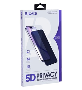 Newface Apple iPhone 16 5D Privacy Diamond Hayalet Cam Ekran Koruyucu